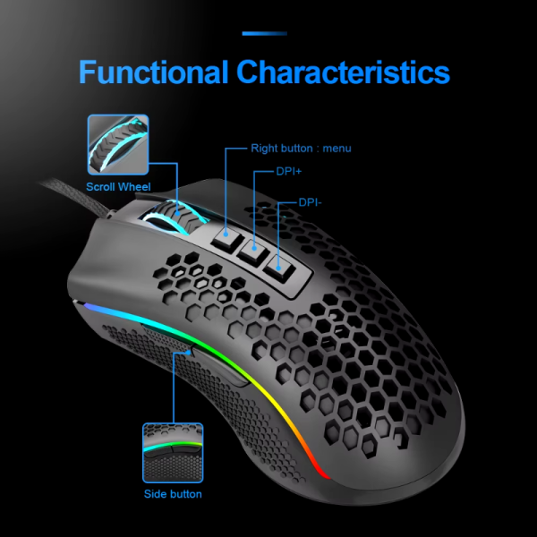 MOUSE REDRAGON STORM M808 - Imagen 2